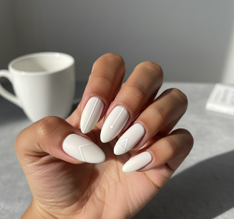 nude matte nails