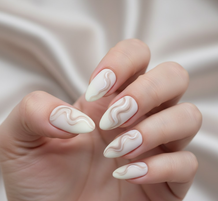nude matte nails