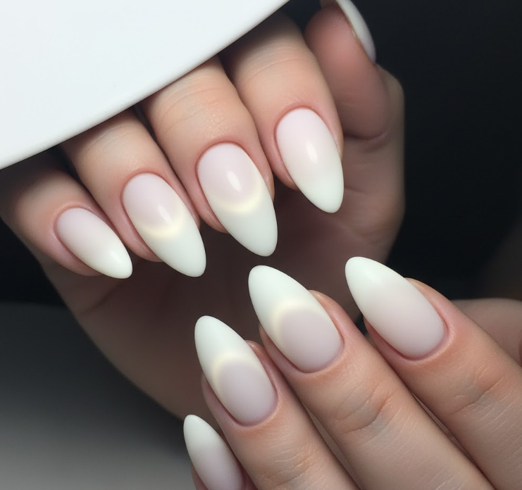 nude matte nails
