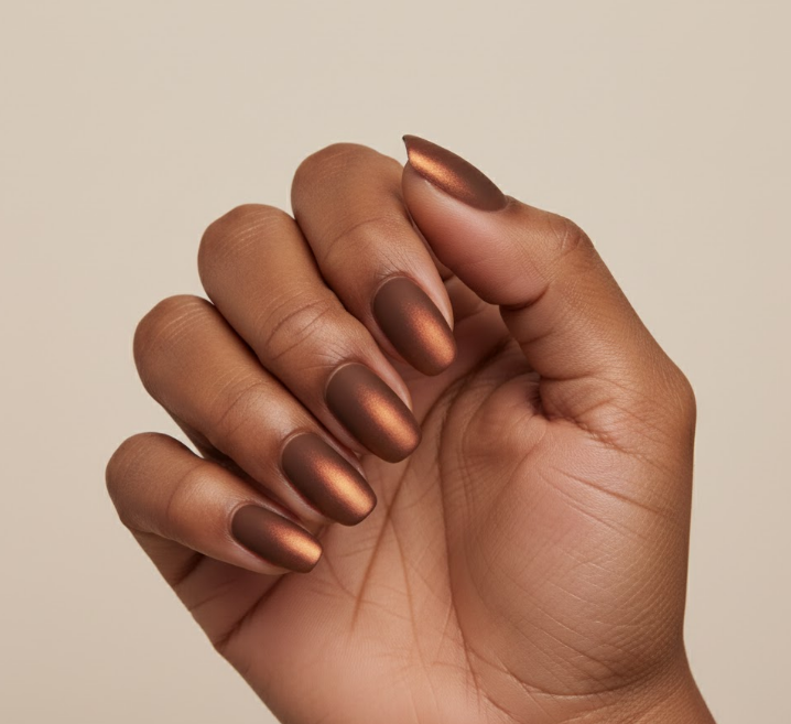 matte ombre nails