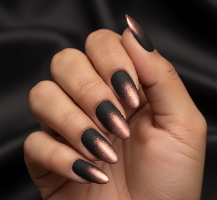 matte ombre nails