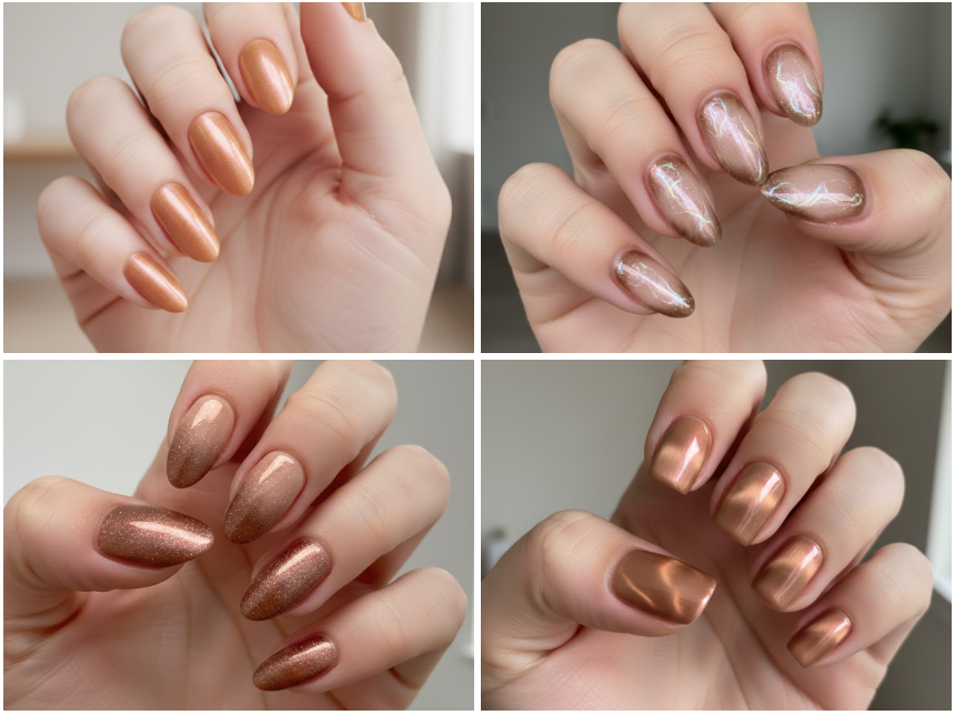 15 Chic Light Brown Chrome Nails You Need to See to Believe