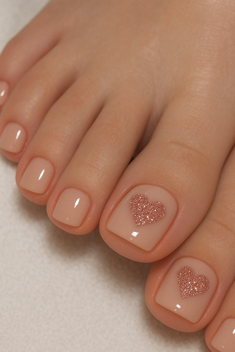glitter toe nails