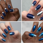 Navy Blue Chrome Nails – 15 Unique Designs