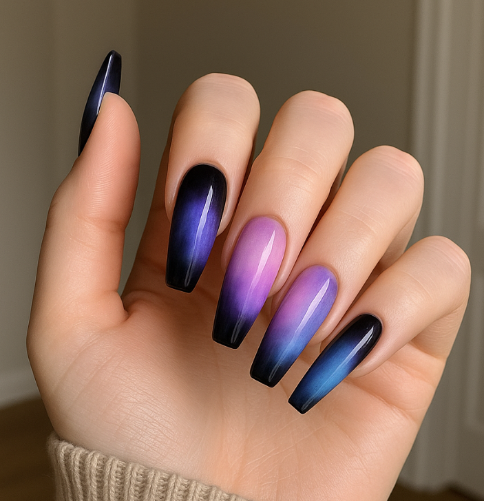 20 Chic Black Ombre Nail Trends You Need to Try Now