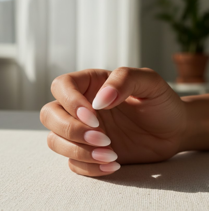 nude ombre nails