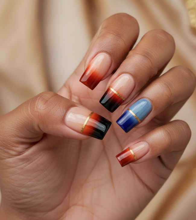 nude ombre nails
