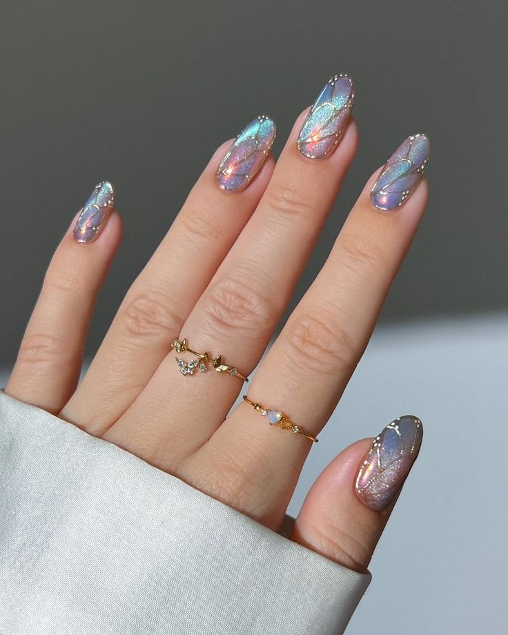 pink glitter nails