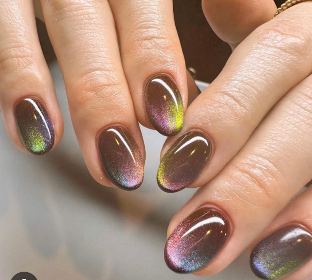 pink glitter nails