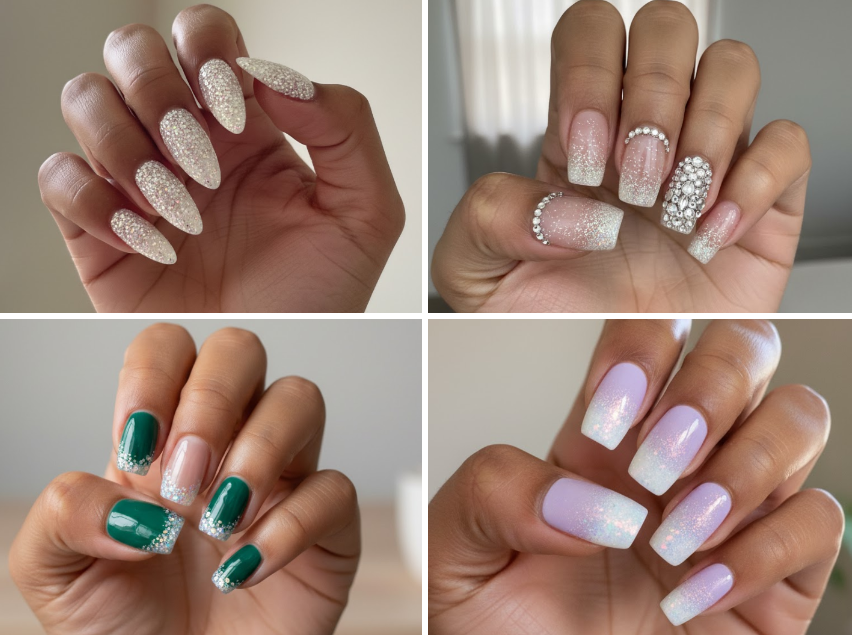 25 Unforgettable White Glitter Nail Trends You Need to Try Now