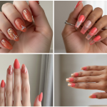 Coral & Glitter Nail Art: 15 Sparkling Design Ideas