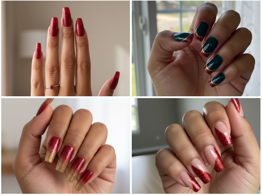 15 Chic Red Glitter Nail Trends You Need to Try Now