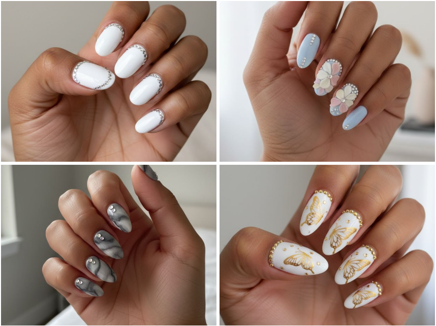 15 Chic White Rhinestone Nail Trends You Need to Try Now