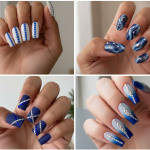 15 Chic Blue Rhinestone Nail Trends You Need to Try Now