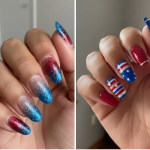 10 Chic Red And Blue Nail Trends You Need to Try Now