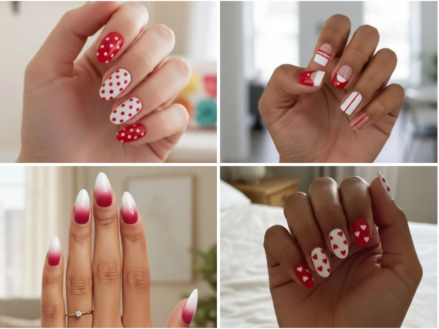 25 Chic Red And White Nail Trends You Need to Try Now