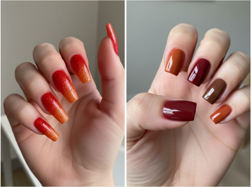 10 Chic Red And Orange Nail Trends You Need to Try Now