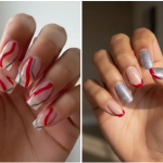 10 Hot Red And Grey Nail Trends You Need to Try Now