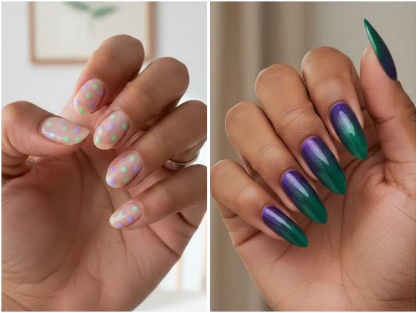 10 Chic Green and Purple Nail Trends You Need to Try Now