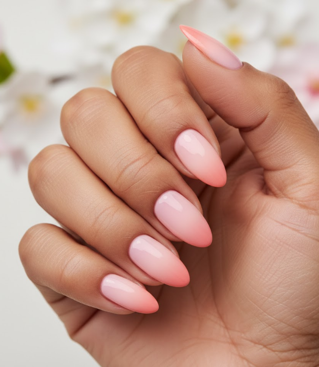 nude ombre nails