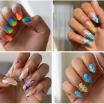 15 Chic Yellow And Blue Nail Trends You Need to Try Now