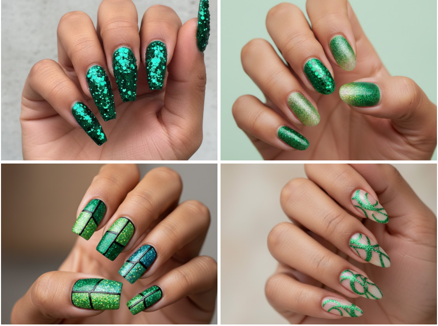 Beyond Green: 15 Glittering Nail Art Designs That Are Pure Magic
