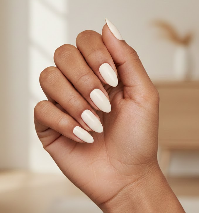 Cream Nails