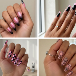 20 Chic Pink And Black Nail Trends You Need to Try Now