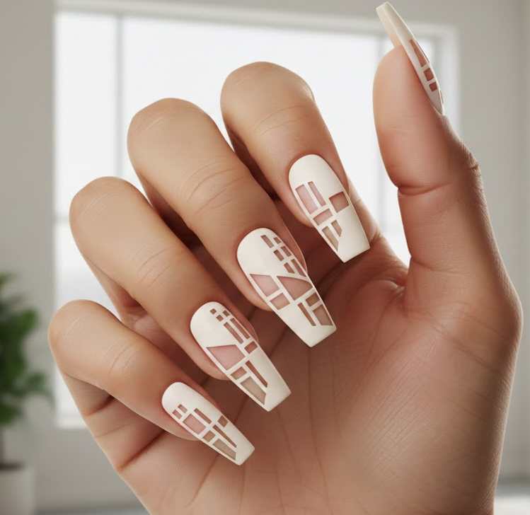Cream Nails