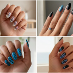 15 Chic Black and Blue Nail Trends You Need to Try Now