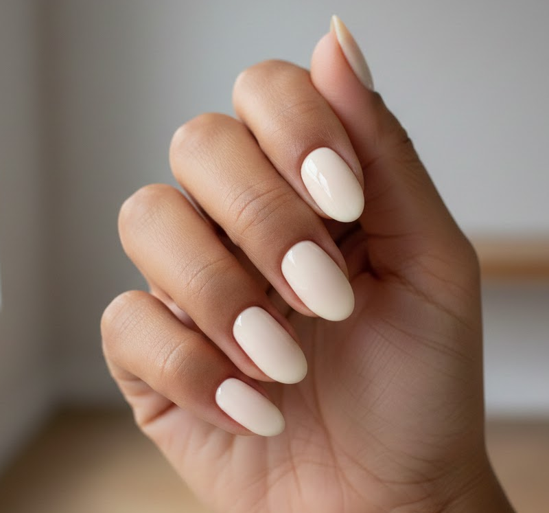 Cream Nails