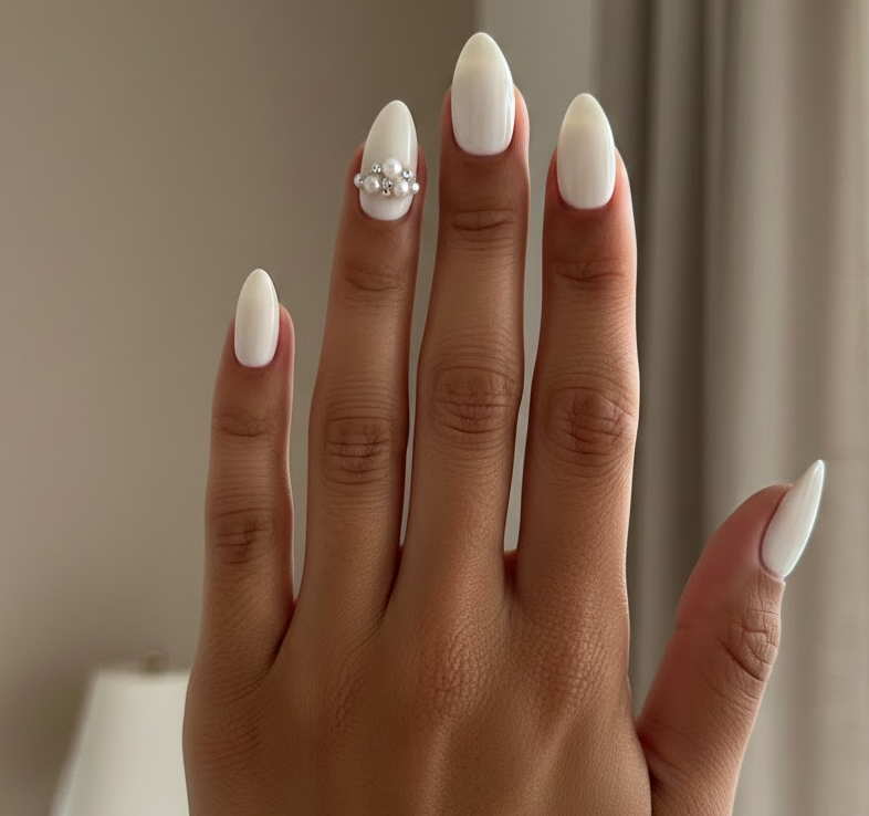 Cream Nails