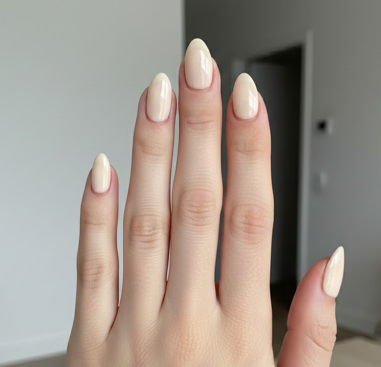 Cream Nails