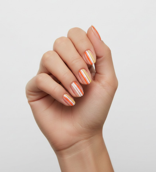 candy corn nails