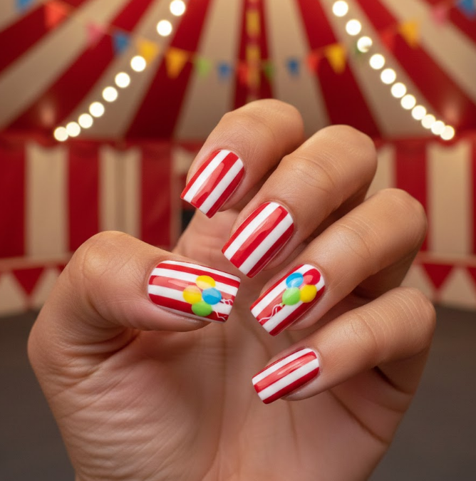 clown nails