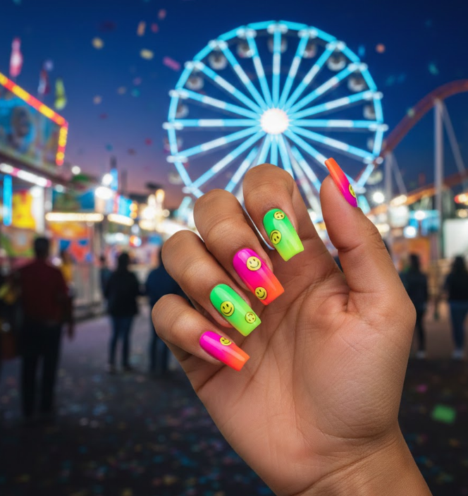 clown nails