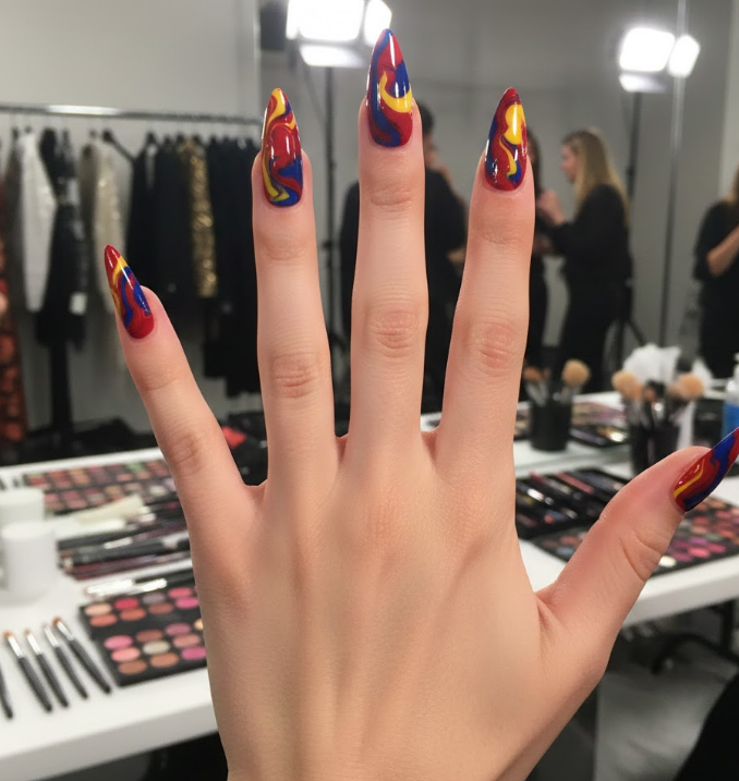 clown nails