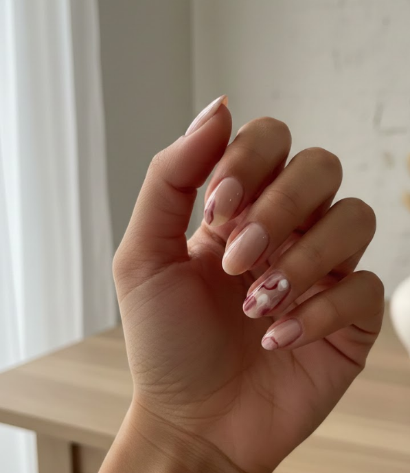 rose nail designs
