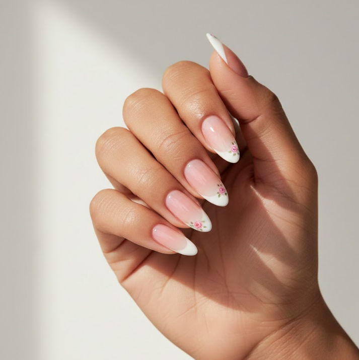 rose nail designs
