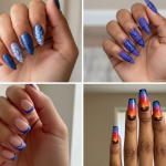 19 Chic Purple And Blue Nail Trends You Need to Try Now