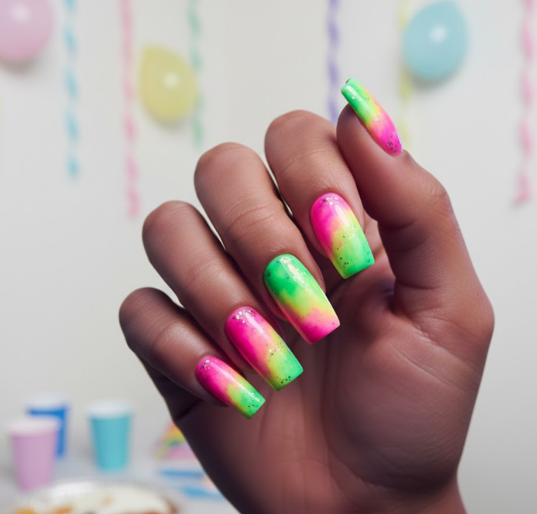 watercolor nails