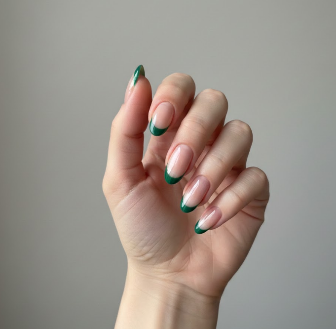 long french tip nails