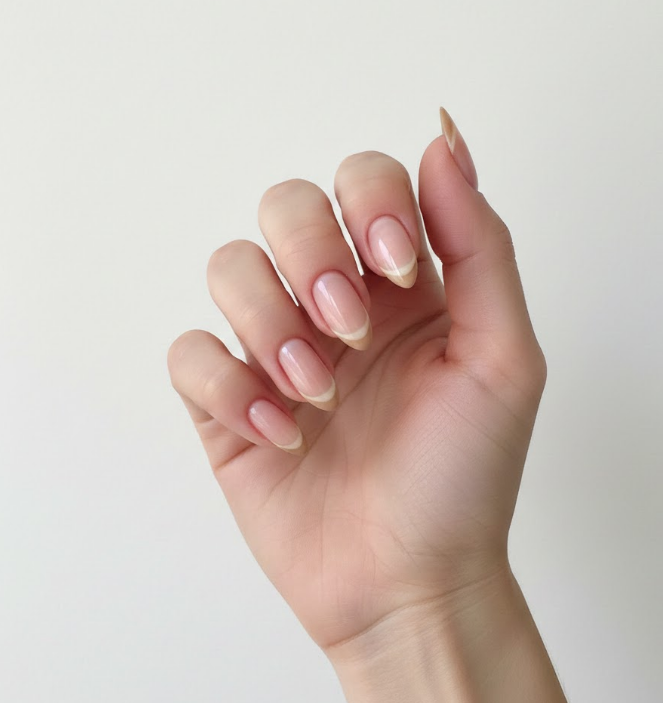 long french tip nails