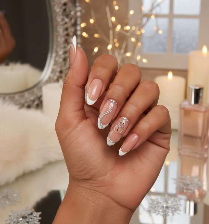 snowman nails