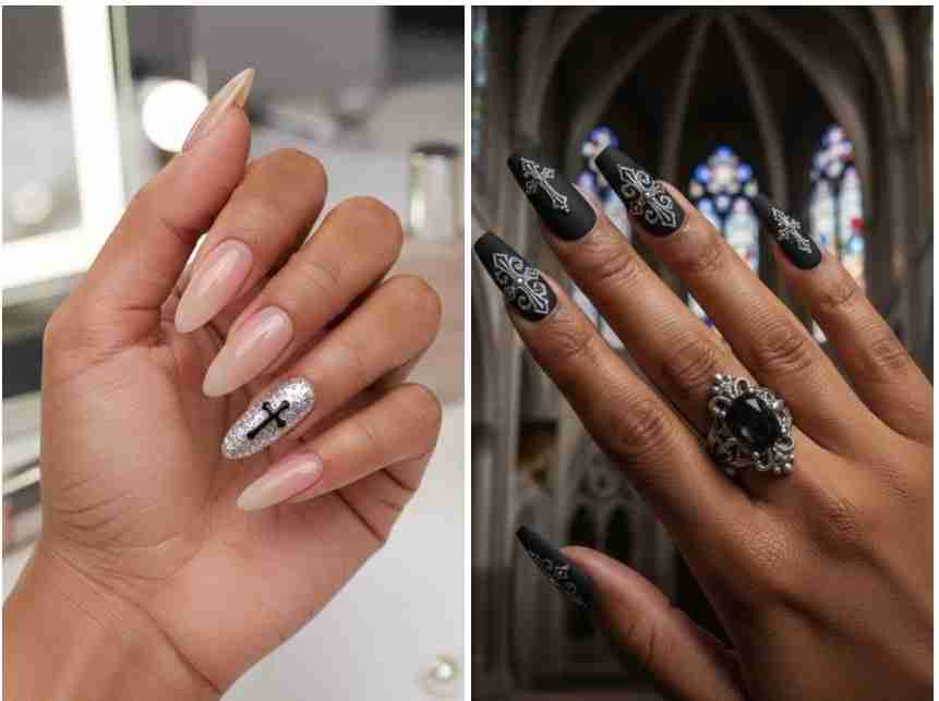 10 Powerful Cross Nail Art Designs for Bold Self-Expression