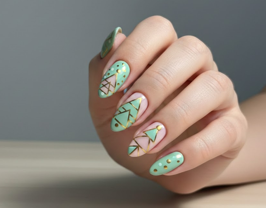 christmas tree nails