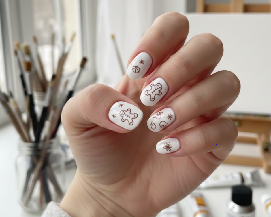 gingerbread nails