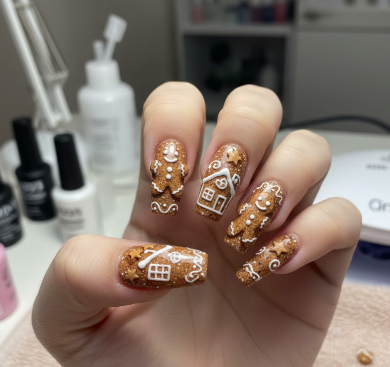gingerbread nails
