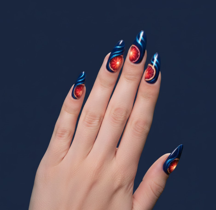 fruit water nails