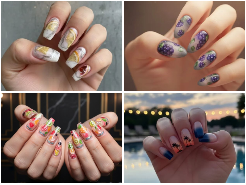 Dive Into the Depths of Desire: The Fruit Water Nectar Nail Art Collection